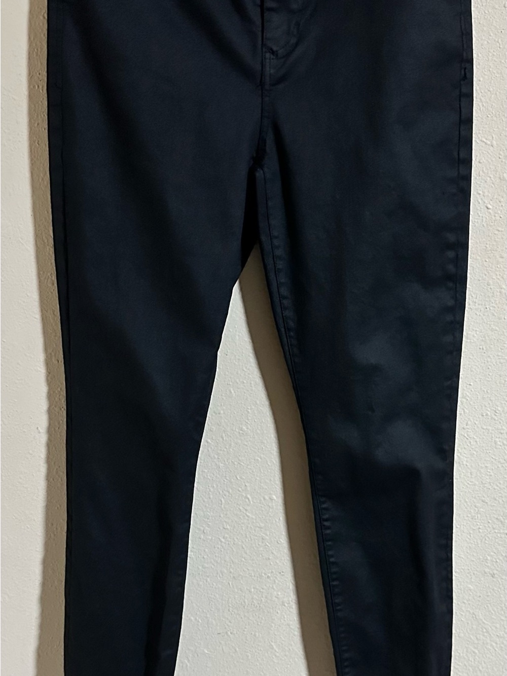 Dear John Black Waxed Skinny Jeans